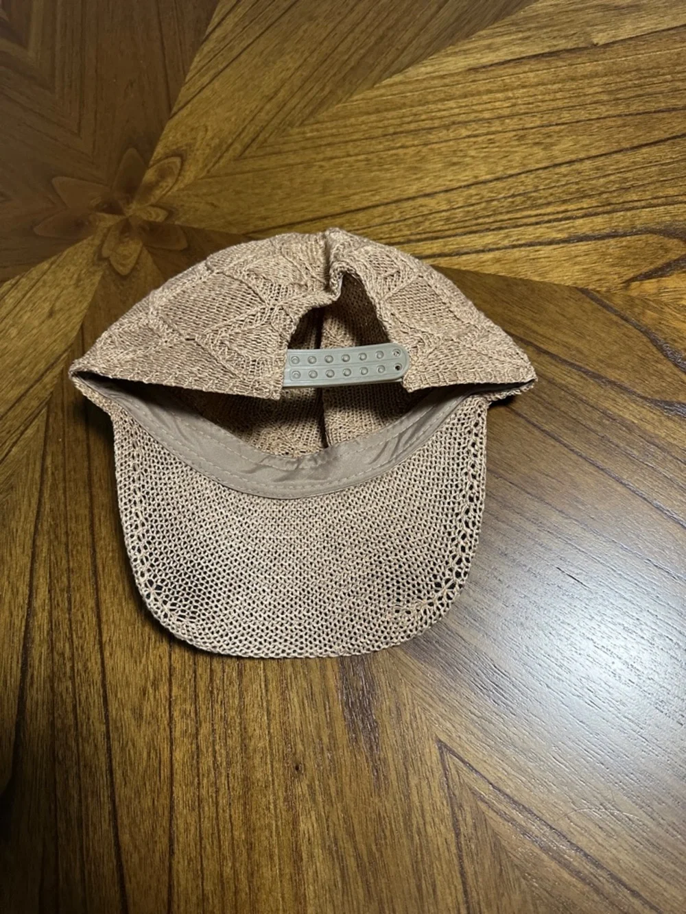 SHEIN Knit Crochet Baseball Cap - Neutral Beige - Picture 2 of 2